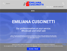 Tablet Screenshot of emilianacuscinetti.com